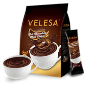 velesa instant hot cholate malt drink