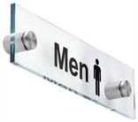 men's restroom signage